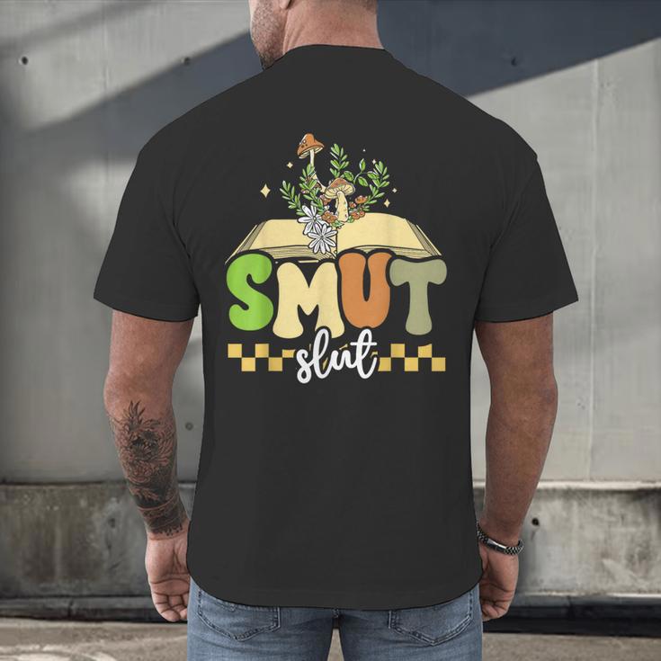 Spicy Book Lover Smut Slut Romance Reading Librarian Men's Back Print T-Shirt