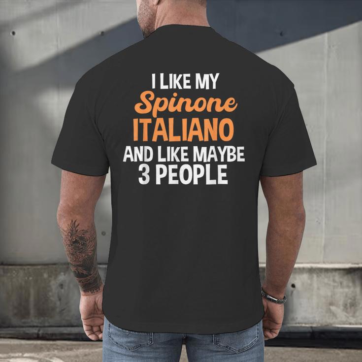 Spinone Italiano Dog Introvert Bracco Spinoso Fur Parent Men's Back Print T-Shirt Spinone Italiano Dog Introvert Bracco Spinoso Fur Parent Men's Back Print T-Shirt