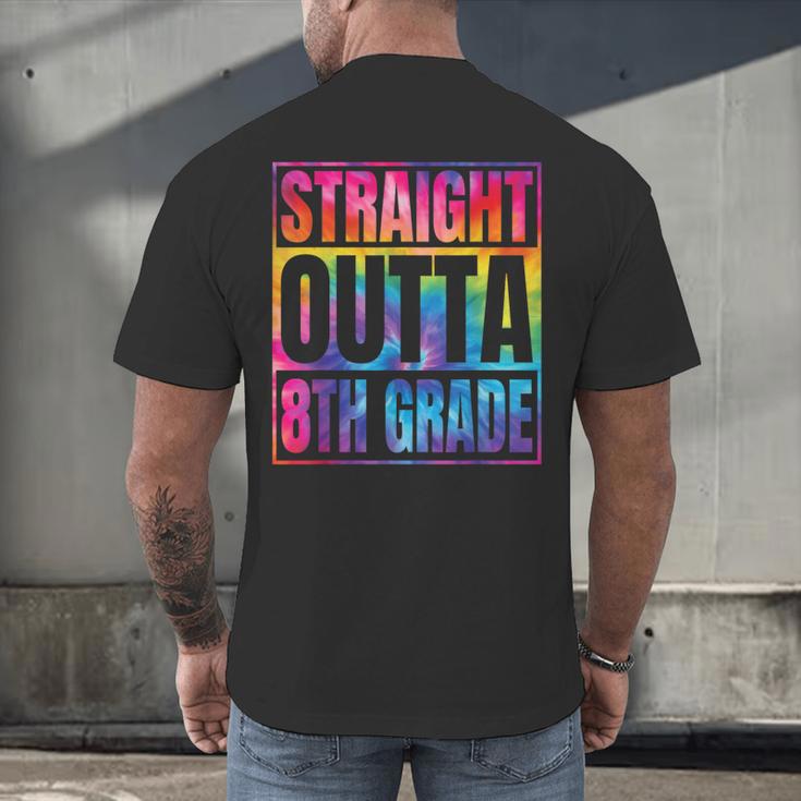 Straight Outta 8th Grade Great Graduation Eighth Grade Men's Back Print T-Shirt