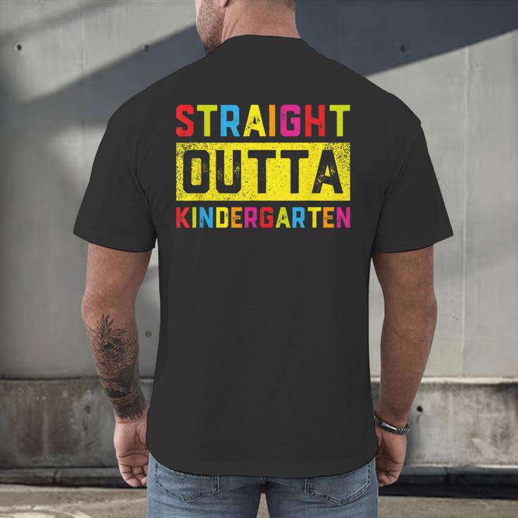 Straight Outta Kindergarten TShirt Graduation Kid Men's Back Print T-Shirt