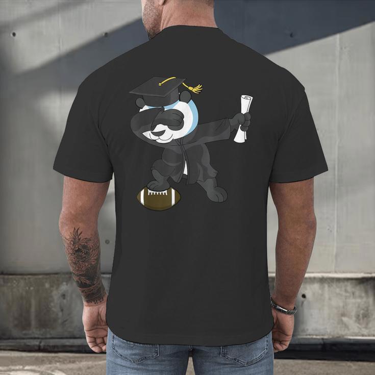 Student Graduation 2022 Panda Football Boys Girls Teenager Men's Back Print T-Shirt