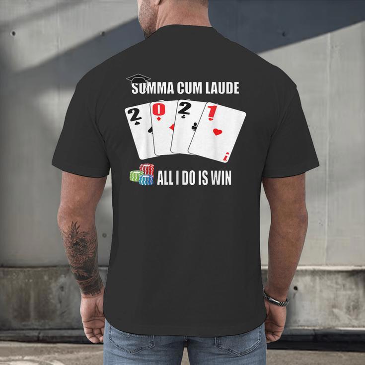 Summa Cum Laude Class Of 2021 Graduate Win Senior Graduation Men's Back Print T-Shirt