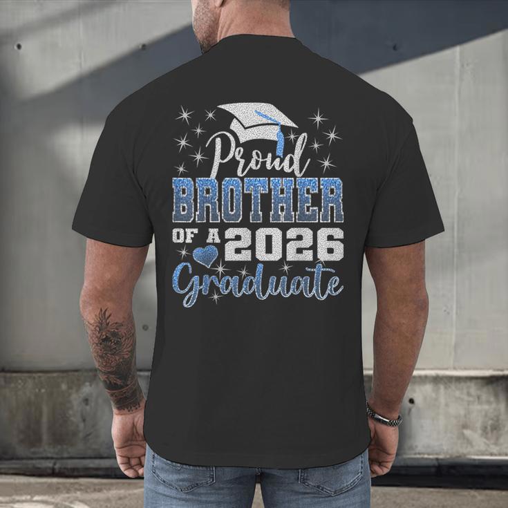Super Proud Brother Of 2026 Graduate Graduation Family Men's Back Print T-Shirt