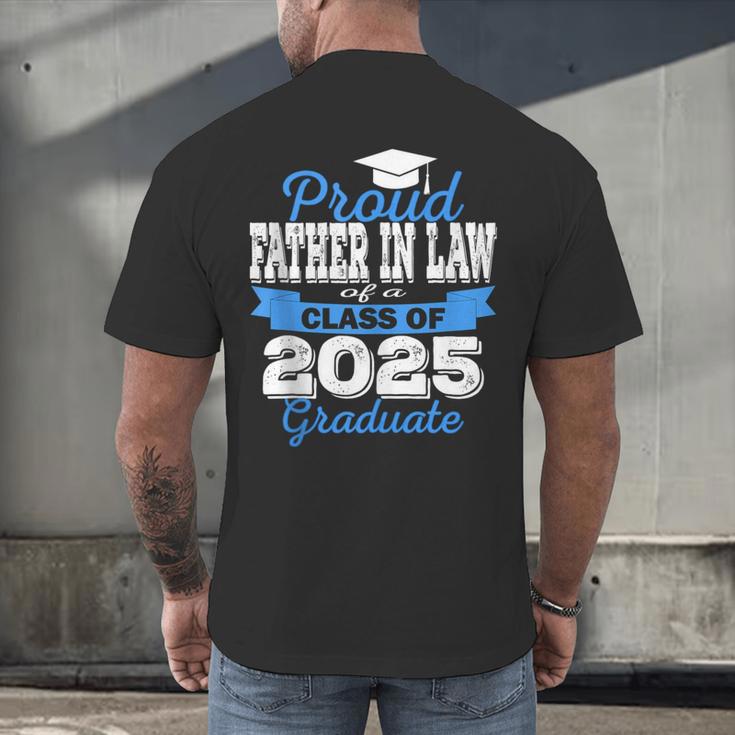 Super Proud Father In Law Of 2025 Graduate Graduation Family Men's Back Print T-Shirt
