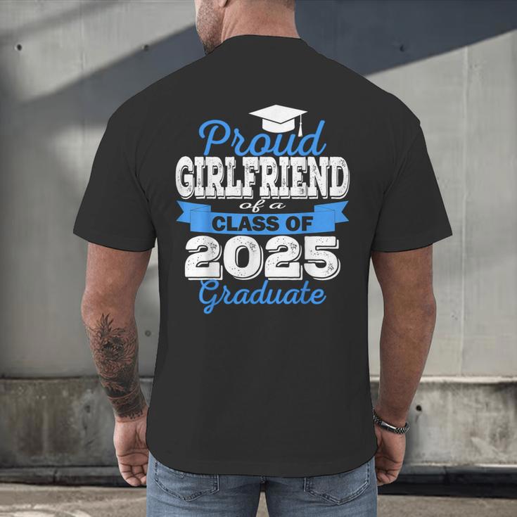 Super Proud Girlfriend Of 2025 Graduate Graduation Family Men's Back Print T-Shirt