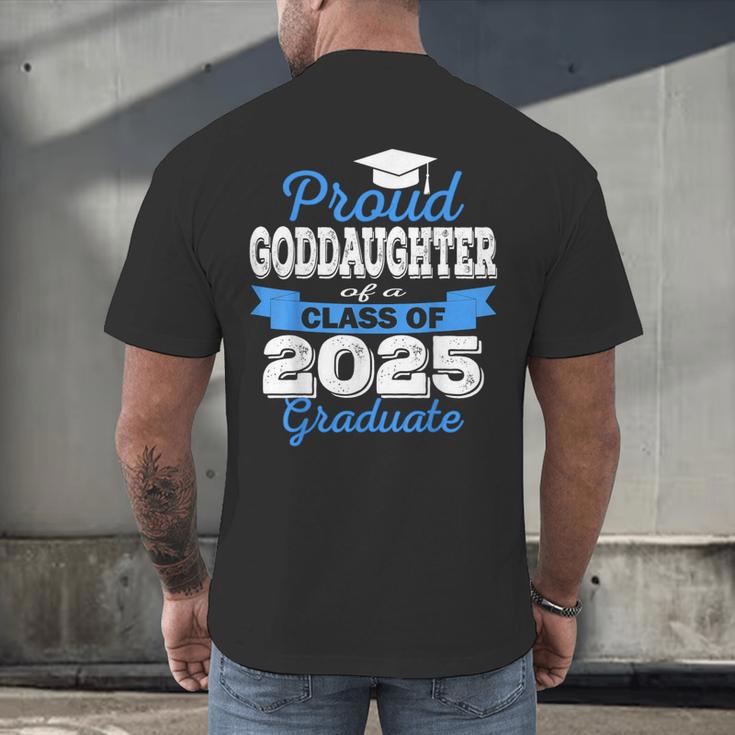Super Proud GodDaughter Of 2025 Graduate Graduation Family Men's Back Print T-Shirt
