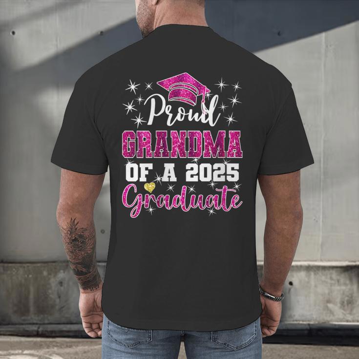 Super Proud Grandma Of 2025 Graduate Graduation Family Men's Back Print T-Shirt