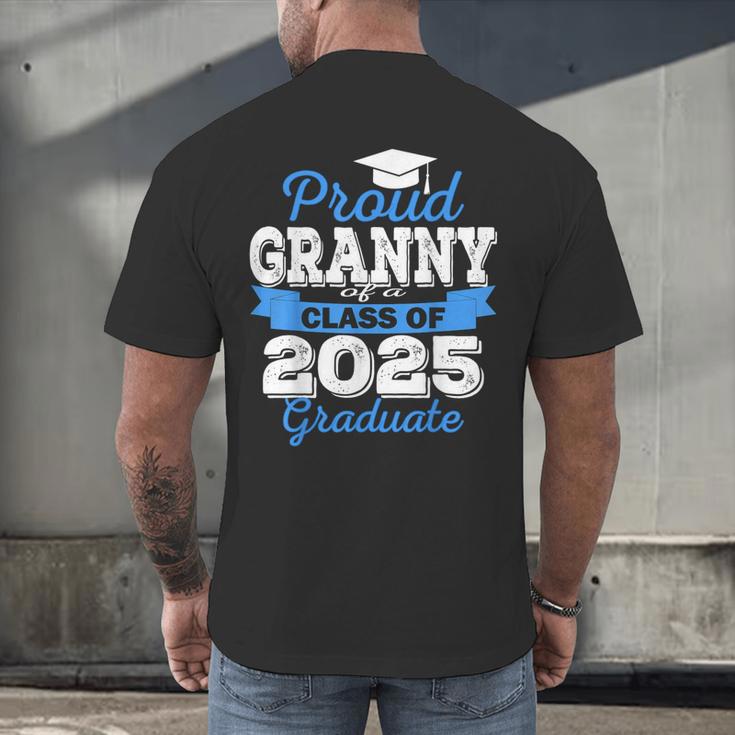 Super Proud Granny Of 2025 Graduate Senior Graduation Family Men's Back Print T-Shirt