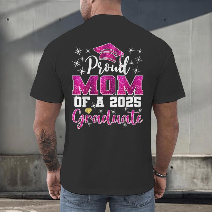 Super Proud Mom Of 2025 Graduate Senior Graduation Family Men's Back Print T-Shirt