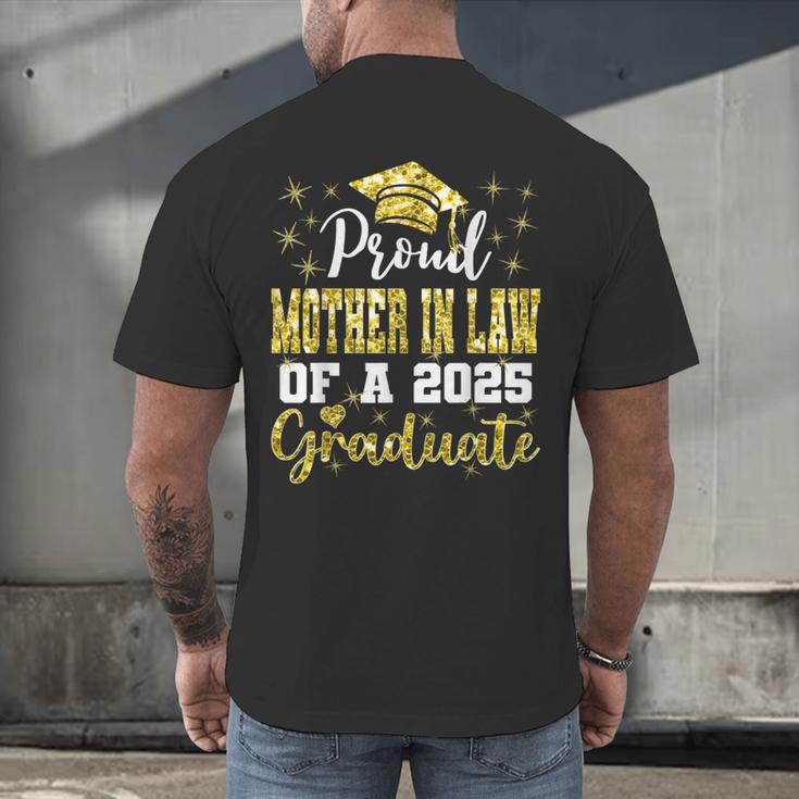 Super Proud Mother In Law Of 2025 Graduate Graduation Family Men's Back Print T-Shirt