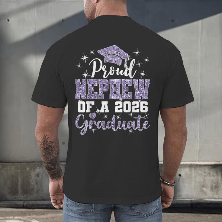 Super Proud Nephew Of 2026 Graduate Senior Graduation Family Men's Back Print T-Shirt