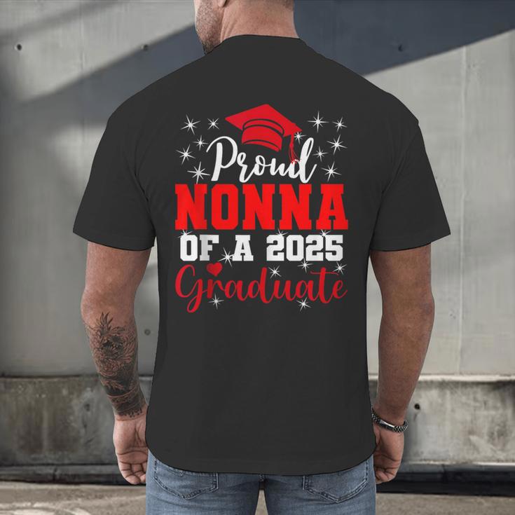 Super Proud Nonna Of 2025 Graduate Senior Graduation Family Men's Back Print T-Shirt