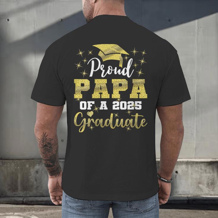 Super Proud Papa Of 2025 Graduate Senior Graduation Family Men's Back Print T-Shirt