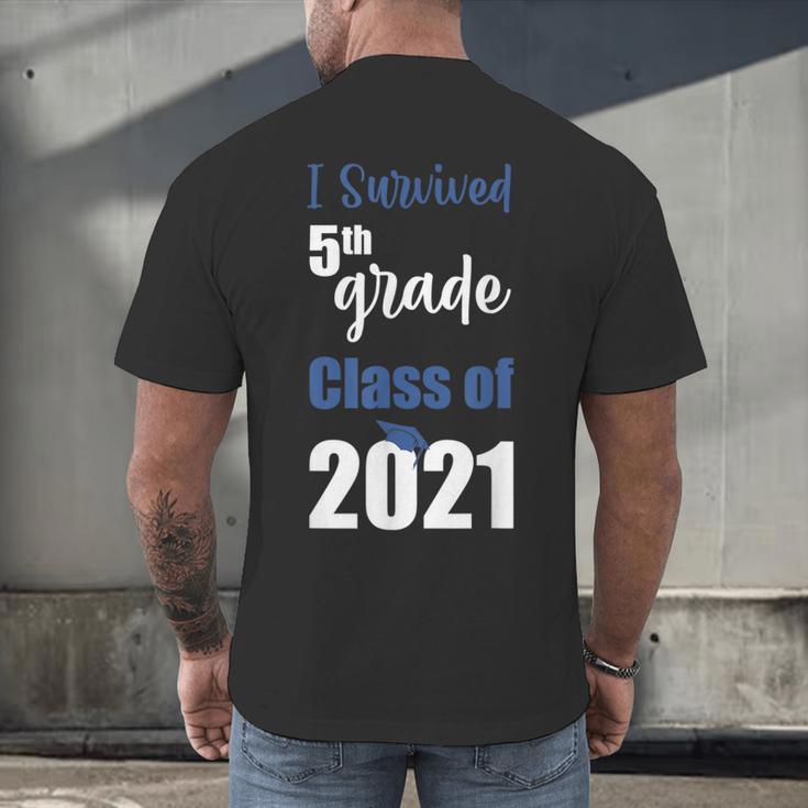 I Survived 5th Grade Class Of 2021 Quarantined Graduation 2 Men's Back Print T-Shirt