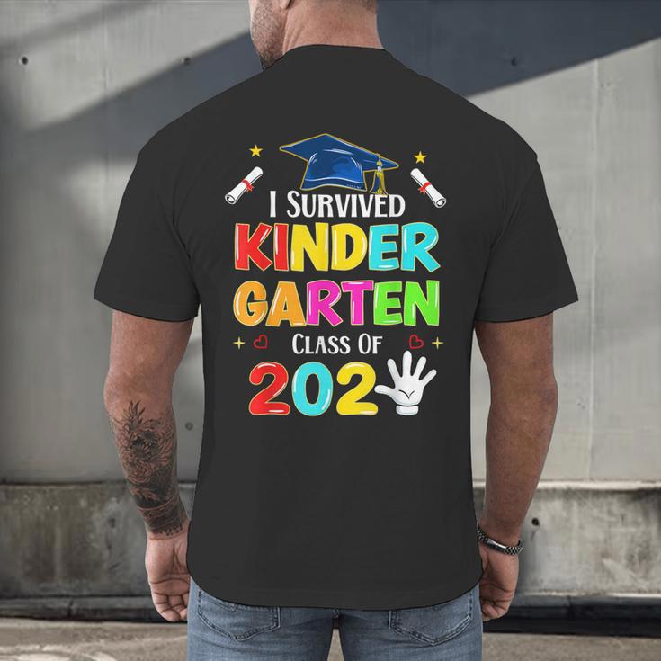 I Survived Kindergarten Graduation 2025 Graduate Boys Girls Men's Back Print T-Shirt