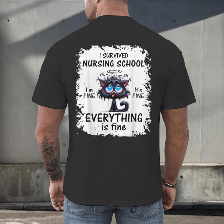 I Survived Nursing School Graduation 2025 Men's Back Print T-Shirt