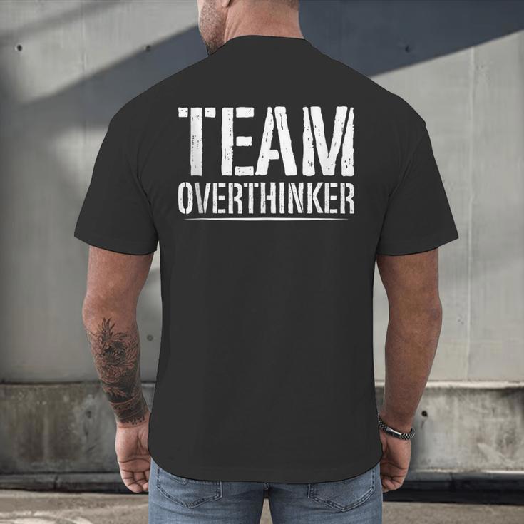 Team Overthinker Introvert Men's Back Print T-Shirt