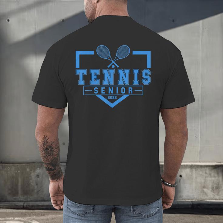 Tennis Senior Night Tennis Senior 2025 Graduation 40 Men's Back Print T-Shirt
