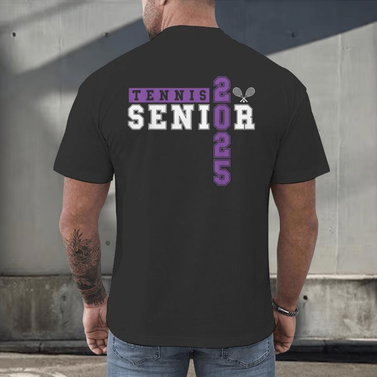 Tennis Senior Night Tennis Senior 2025 Graduation 43 Men's Back Print T-Shirt