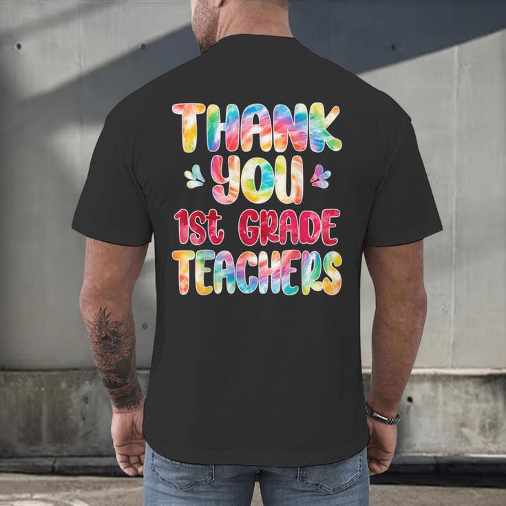 Thank You 1st Grade Teachers Graduation Last Day Of School Men's Back Print T-Shirt
