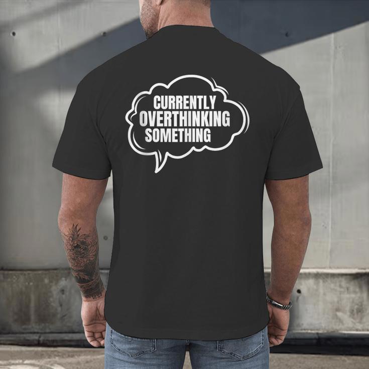 Thinker Introvert Anti Social Overthinker Men's Back Print T-Shirt Thinker Introvert Anti Social Overthinker Men's Back Print T-Shirt
