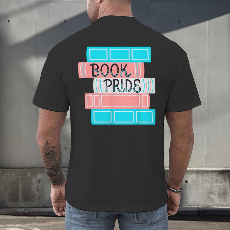 Threadless Grey Sky Chai Trans Book Pride Graphic Men's Back Print T-Shirt