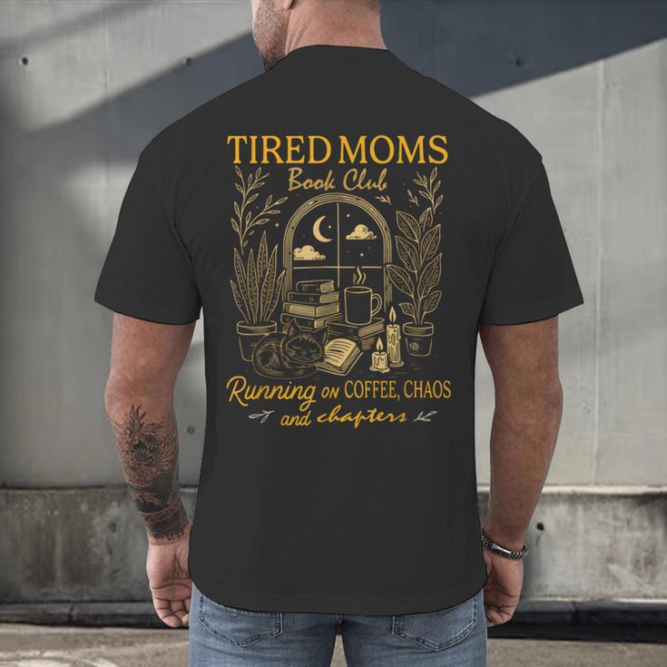 Tired Mom Club Bookish Things Booktrovert Book Lover Men's Back Print T-Shirt