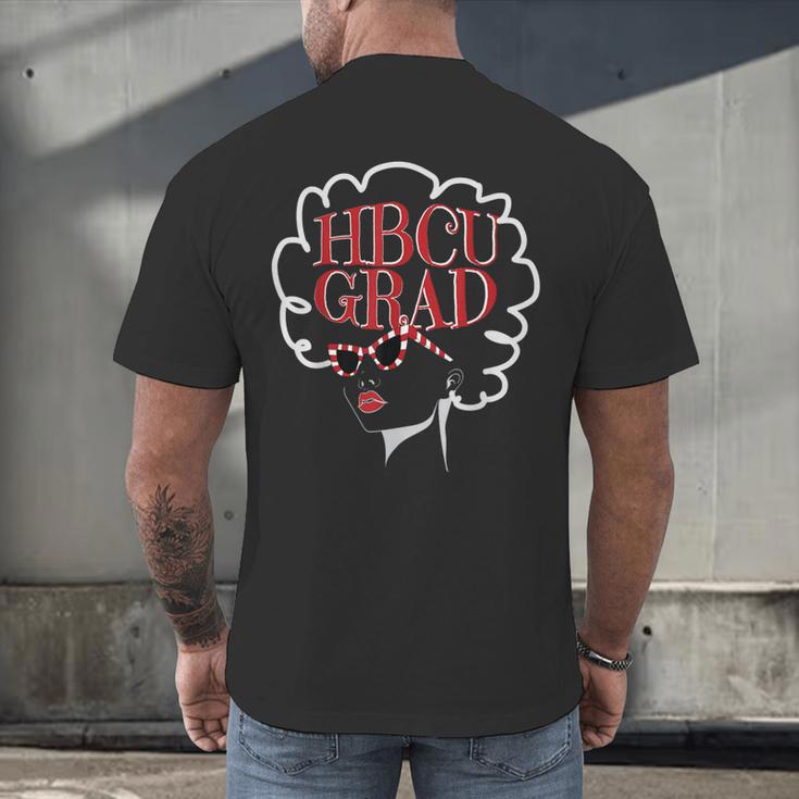 Historical College Graduation HBCU Grad Black Queen Men's Back Print T-Shirt
