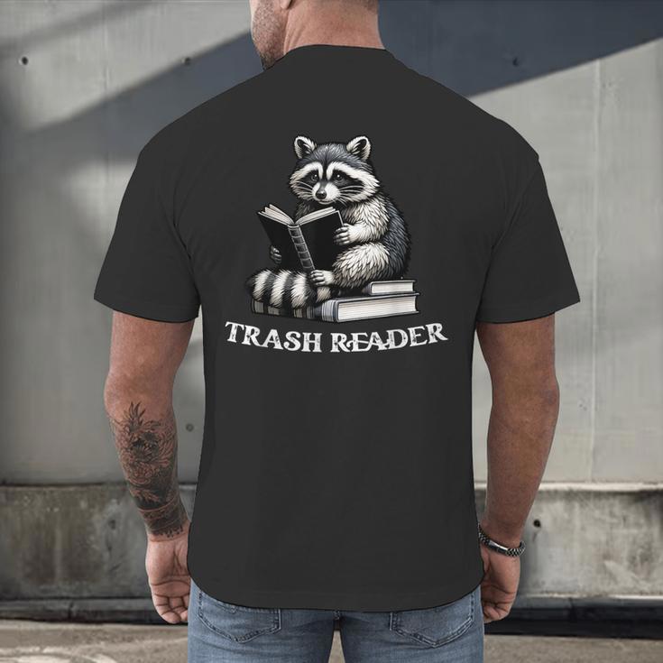 Trash Reader Book Reader Book Lover Book Reader Men's Back Print T-Shirt