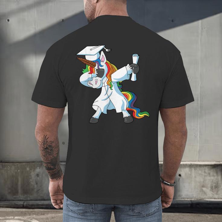 Unicorn Student Graduation 2022 Boys Girls Teenagers Teen Men's Back Print T-Shirt