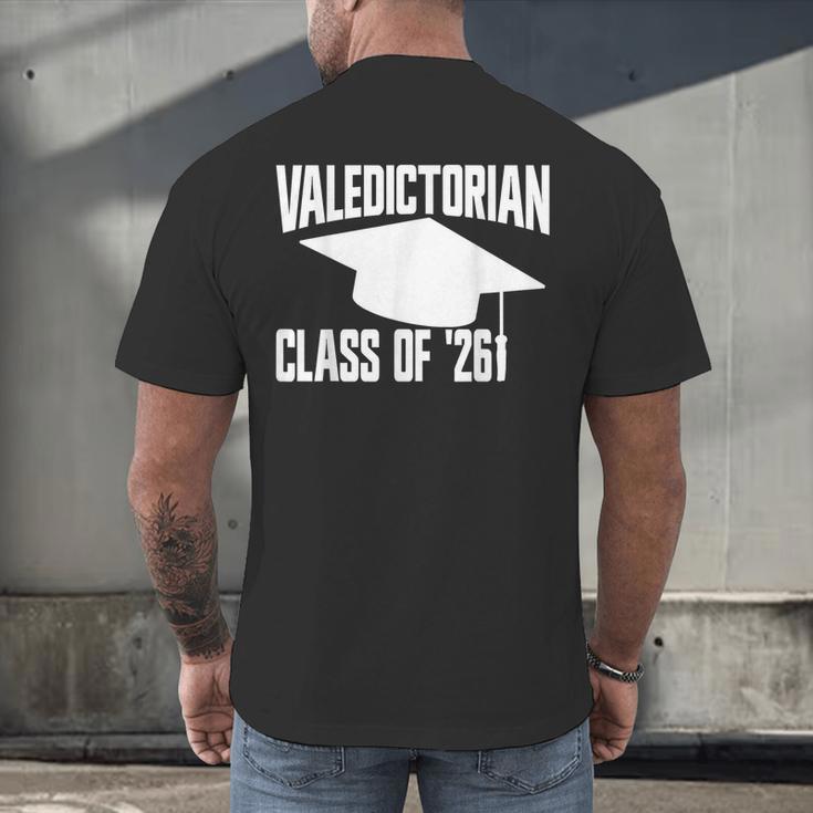 Valedictorian Class Of '26 Graduation 2026 Valedictorian Men's Back Print T-Shirt