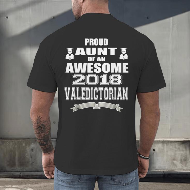 Valedictorian Scholar AuntShirt Graduation Speech Men's Back Print T-Shirt