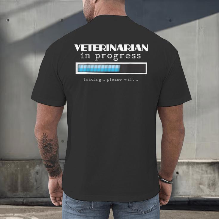 Veterinarian Progress Vet Graduation DVM Men's Back Print T-Shirt