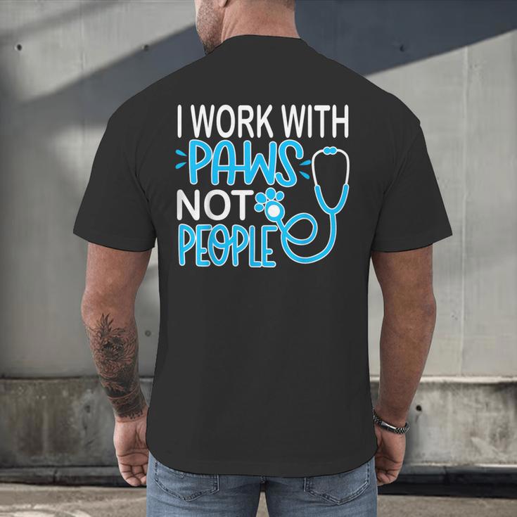 Veterinarian Vet Tech Week Graduation Thank You Birthday Men's Back Print T-Shirt