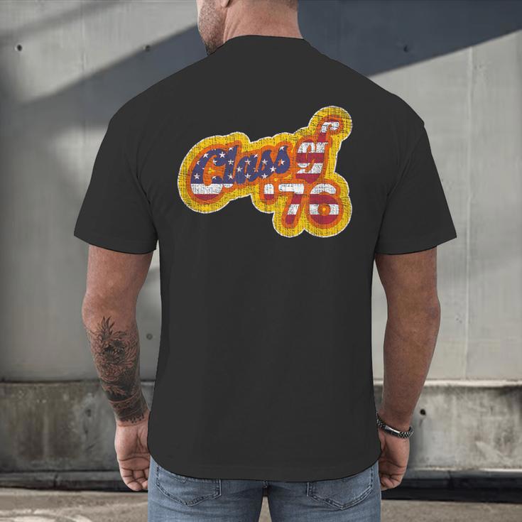 Vintage Class Of 1976 Bicentennial Graduation Year Men's Back Print T-Shirt