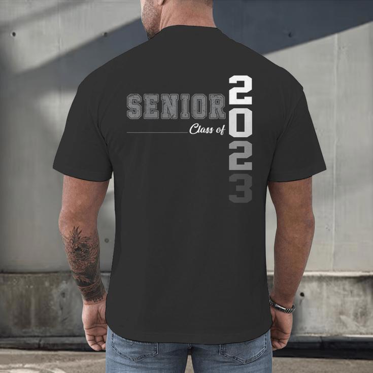 Vintage Senior Class Of 2023 Senior Graduation 2023 Men's Back Print T-Shirt