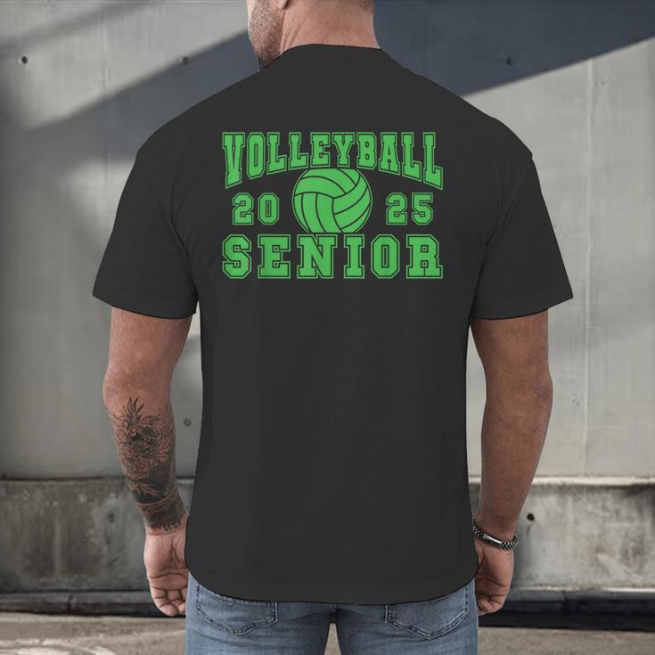Volleyball Senior Night Volleyball Senior 2025 Graduation 16 Men's Back Print T-Shirt