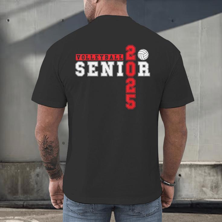 Volleyball Senior Night Volleyball Senior 2025 Graduation 5 Men's Back Print T-Shirt