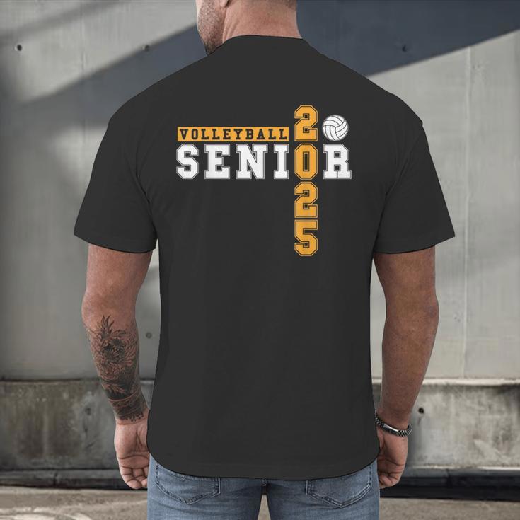 Volleyball Senior Night Volleyball Senior 2025 Graduation 8 Men's Back Print T-Shirt