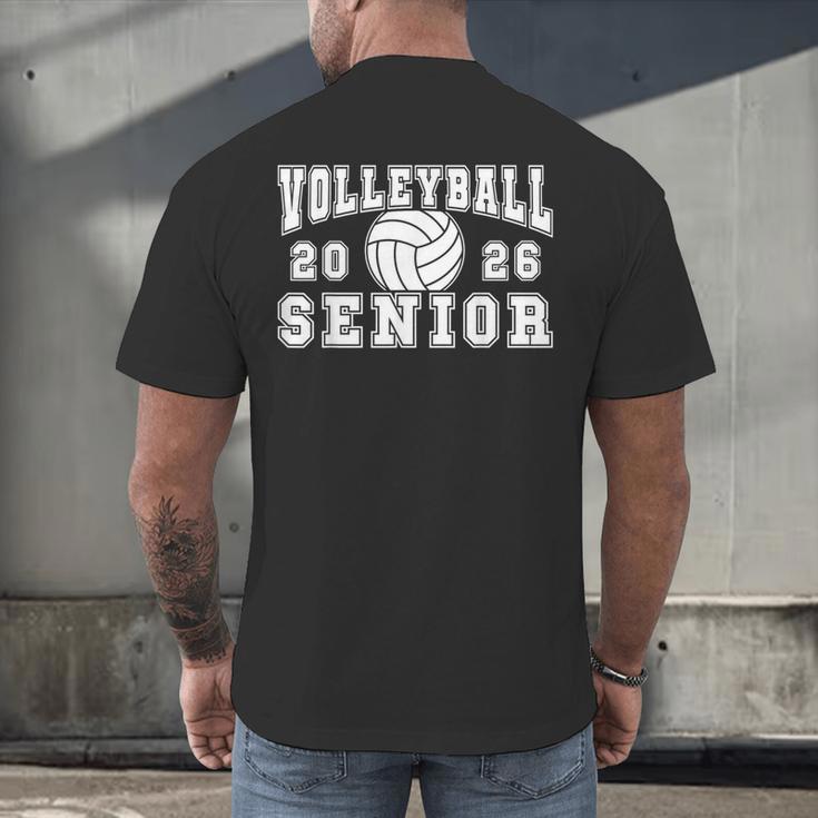Volleyball Senior Night Volleyball Senior 2026 Graduation 1 Men's Back Print T-Shirt