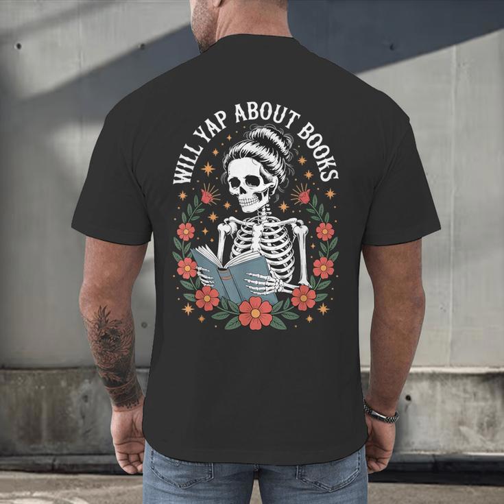 Will Yap About Books Men's Back Print T-Shirt