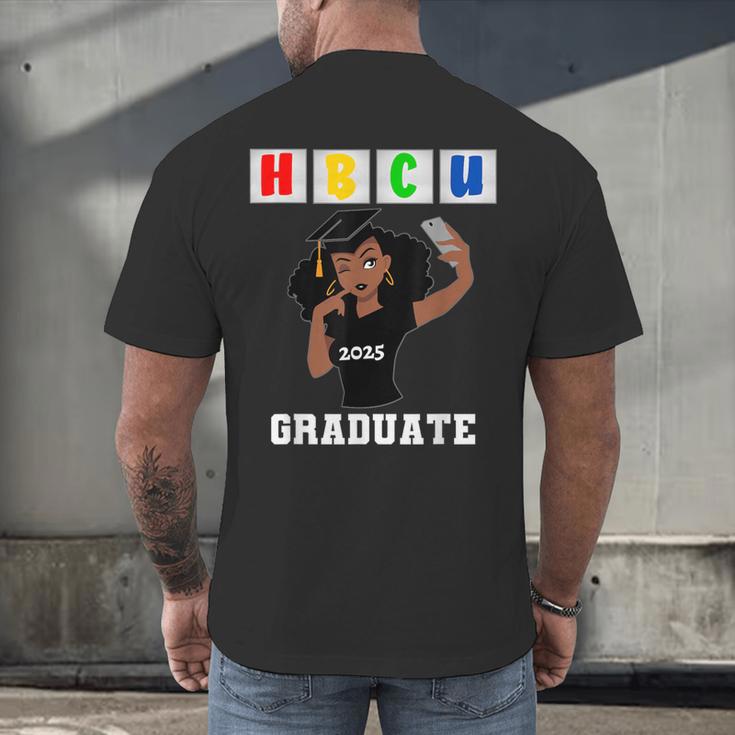 Women HBCU Grad 2025 College Graduation Apparel Men's Back Print T-Shirt