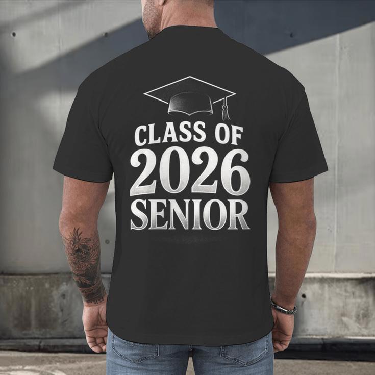 Women's Class Of 2026 Senior Graduation School College Men's Back Print T-Shirt