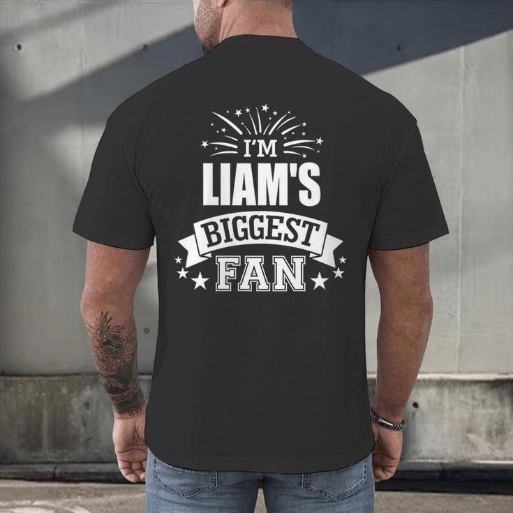 Women's Liam Personalized Name Sports Fan Birthday Graduation Men's Back Print T-Shirt