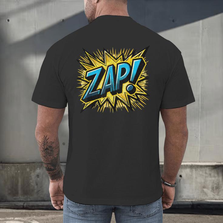 ZAP Comic Book Retro Artwork – Cartoon Collector Men's Back Print T-Shirt