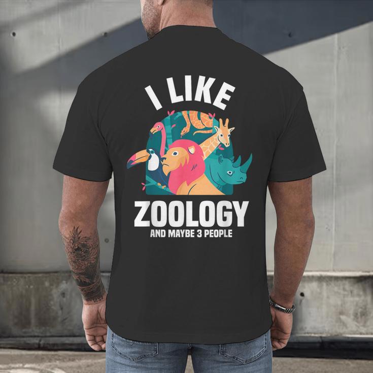 Zoologist Scientist Wildlife Biologist Zoology Introverted Men's Back Print T-Shirt Zoologist Scientist Wildlife Biologist Zoology Introverted Men's Back Print T-Shirt