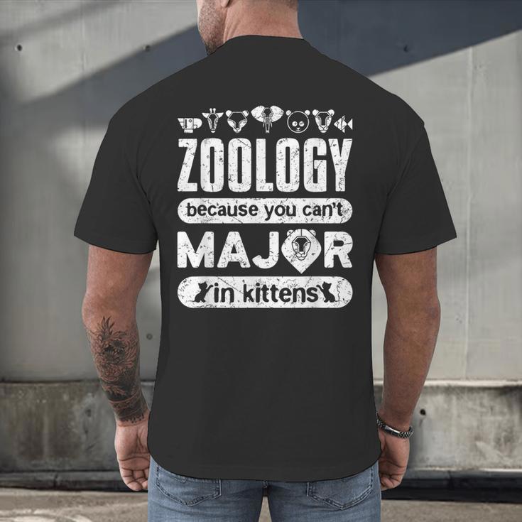 Zoology Major Graduation Zoology Quote Men's Back Print T-Shirt