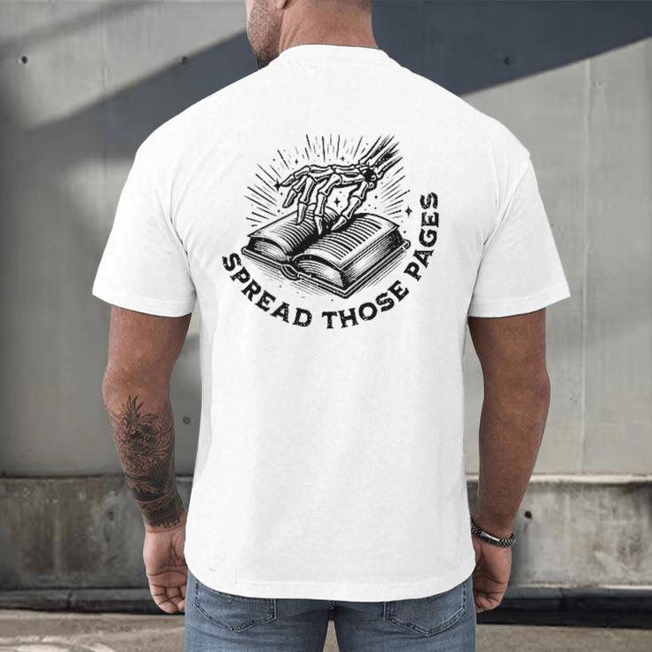 2 SIDES I Look Better Bent Over A Book Saying Quote Men's Back Print T-Shirt