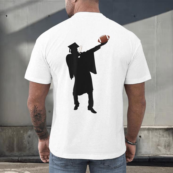 2019 Football Graduation Dab Shirt- Dabbing Graduate Men's Back Print T-Shirt