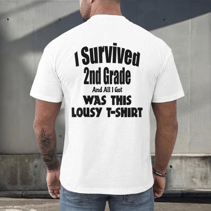 2nd Grade Graduation Boy Girl Graduate Education Men's Back Print T-Shirt